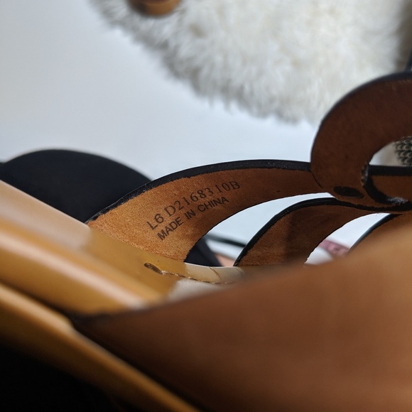 Cole Haan Tan Woven Leather Kitten Heel Rhonda - Picture 5 of 6